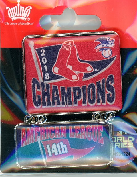 2018 Red Sox AL Champs Dangler pin