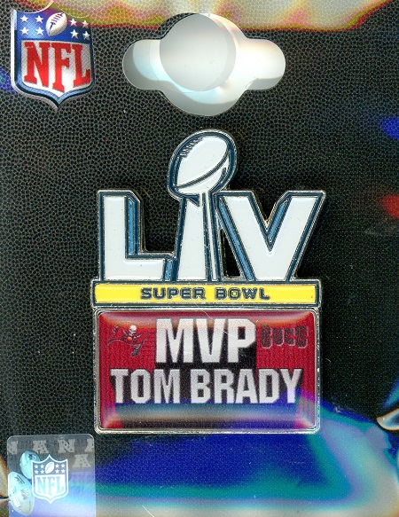 Tom Brady Super Bowl LV MVP pin