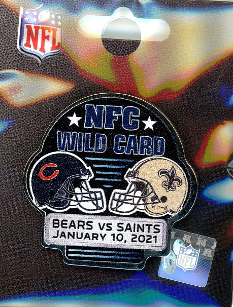 Bears vs Saints Wild Card Dueling pin