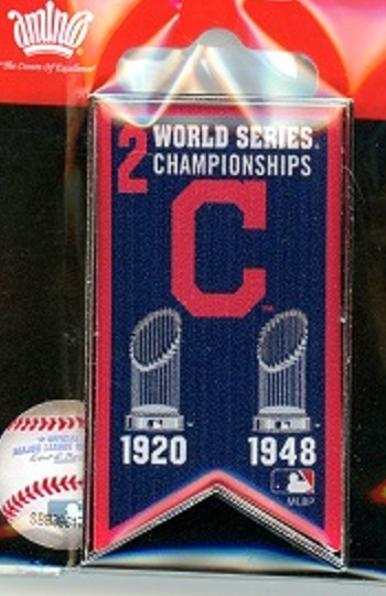 Indians 2x World Series Champs Benner pin