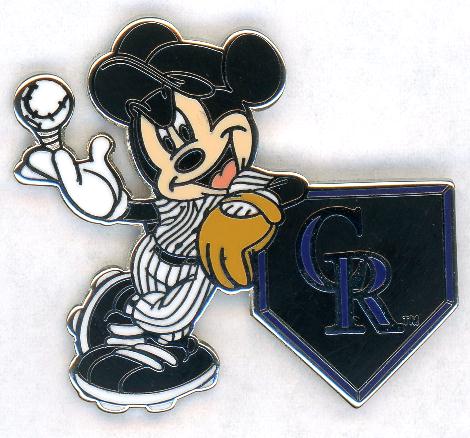 Rockies Mickey Mouse Home Plate pin