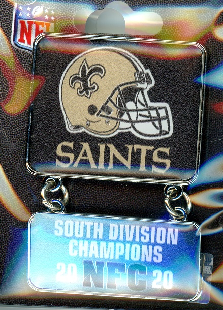 Saints Division Champs Dangler pin