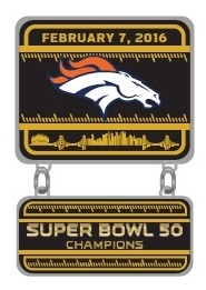 Broncos Super Bowl 50 Champions Dangle pin