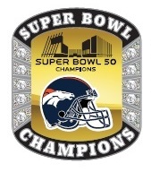 Broncos Super Bowl 50 Champions Ring pin