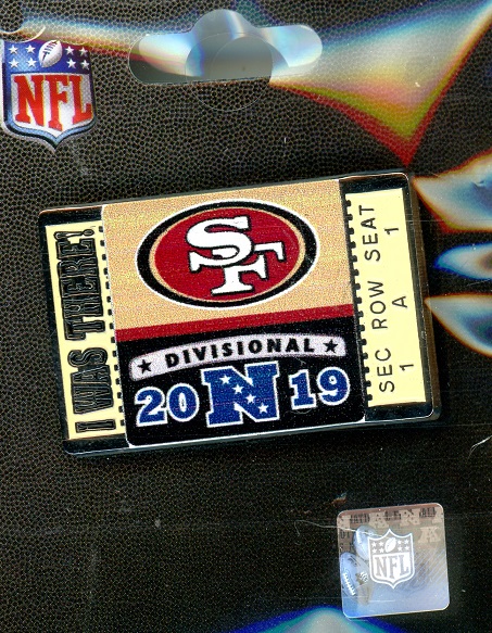 49ers Divisional Playoff "I Was There!" pin