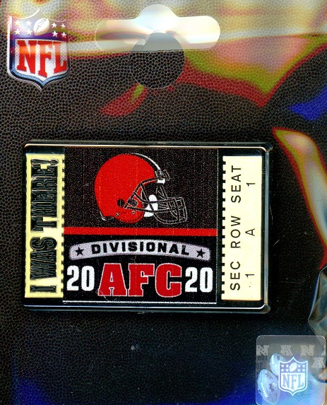 Browns Divisional \"I Was There\" pin