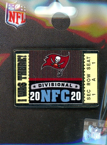 Buccaneers Divisional "I Was There" pin