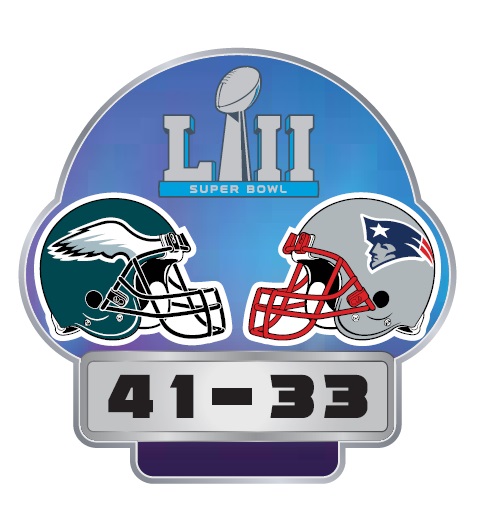Super Bowl LII Final Score pin