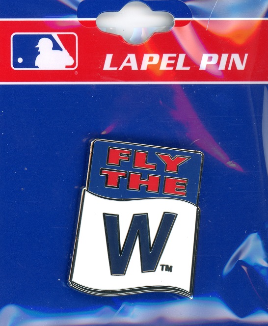 Cubs \"Fly The W\" pin