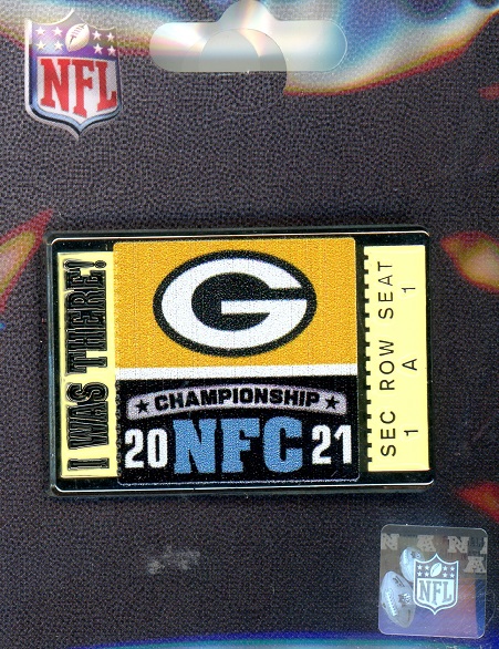 Packers NFC Championship "I Was There" pin