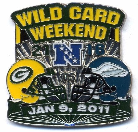 2011 NFC Wild Card pin: Packers vs Eagles