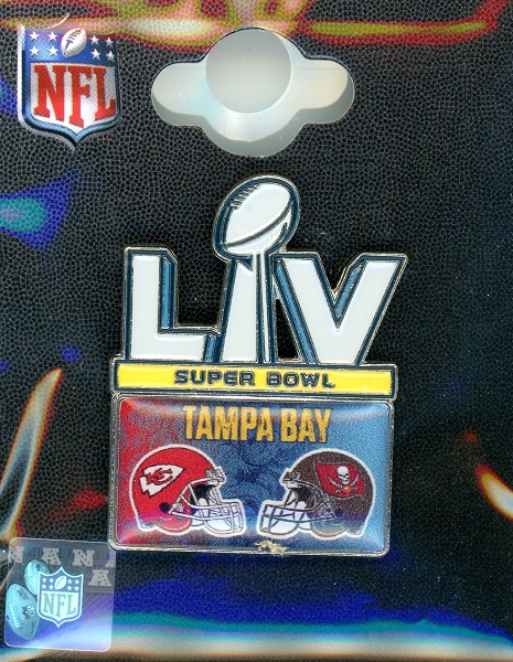 Chiefs vs Buccaneers Super Bowl LV pin
