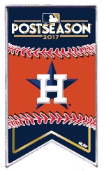 2017 Astros Postseason Banner pin
