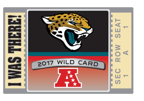 Jaguars 2017 NFL Playoffs "I Was There!" Ticket pin