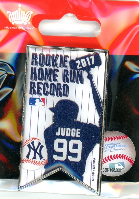 Yankees Aaron Judge Rookie HR Record pin