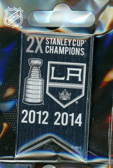 LA Kings 2x Stanley Cup Champs Banner pin