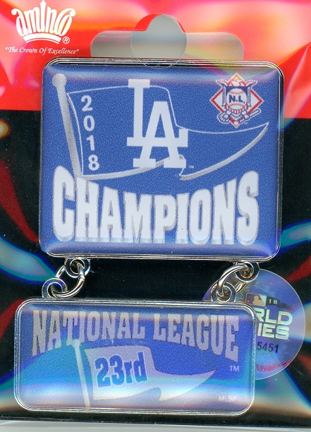 2018 Dodgers NL Champs Dangler pin