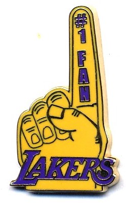 Lakers #1 Fan Foam Hand pin