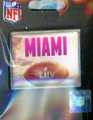 Super Bowl LIV Miami Football pin