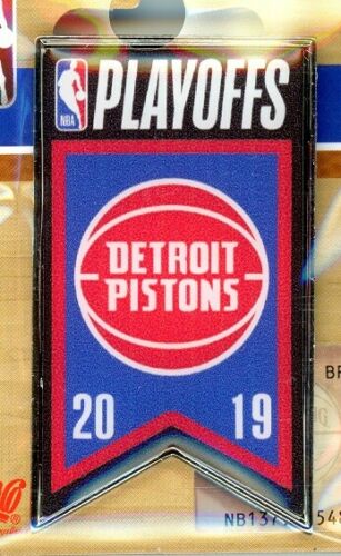 Pistons 2019 Playoffs Banner pin