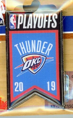 Thunder 2019 Playoffs Banner pin