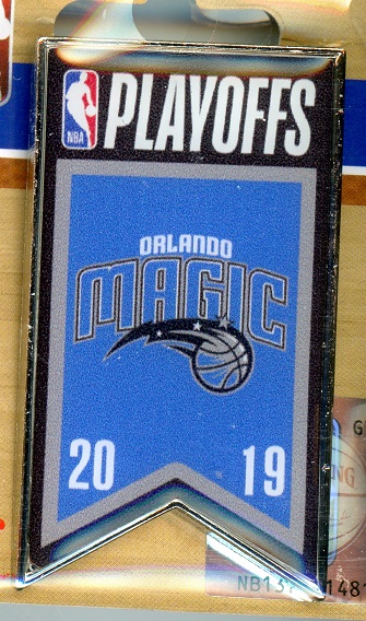Magic 2019 Playoffs Banner pin