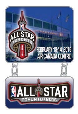 2016 NBA All-Star Game Dangler pin