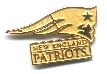 Patriots Gold-Color Logo pin