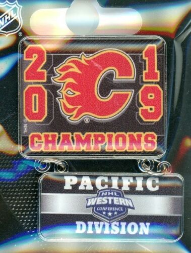 2019 Calgary Flames Division Champs Dangler pin