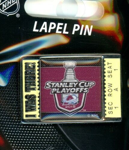 2019 Colorado Avalanche Playoff I Was There! pin