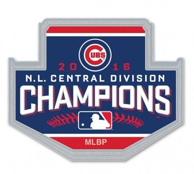Cubs 2016 NL Central Champs pin