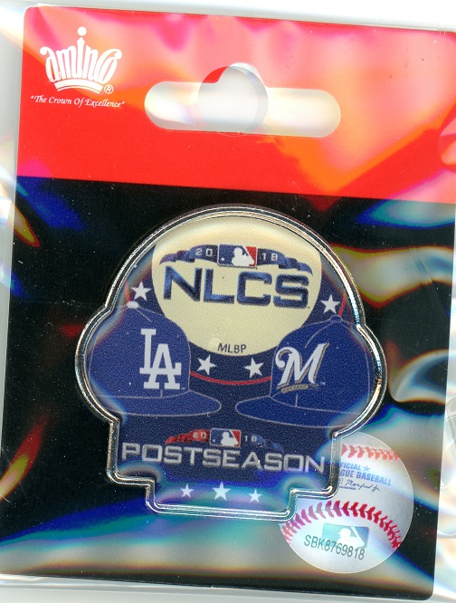 2018 Dodgers vs Brewers NLCS pin