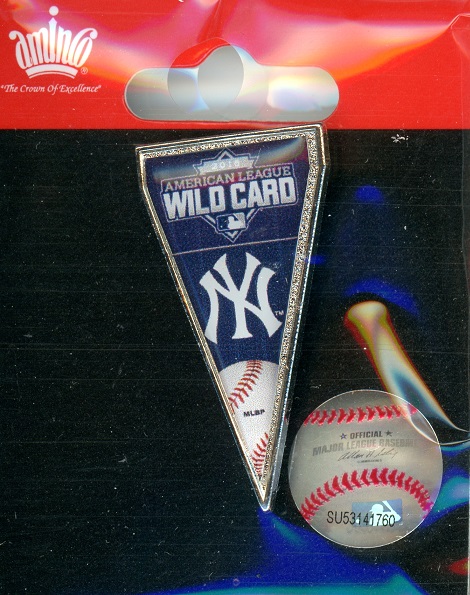 Yankees 2015 Wild Card Pennant pin