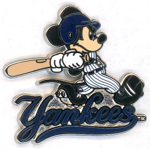Yankees Mickey Mouse Batter pin #2