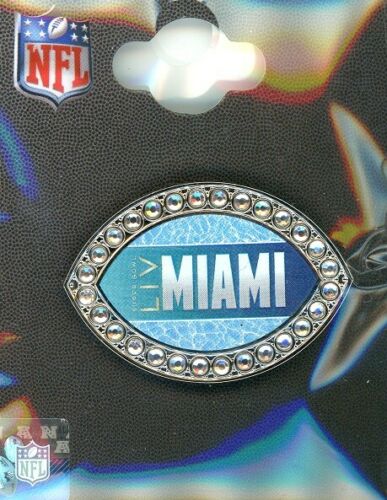 Super Bowl LIV Rhinestone Football pin
