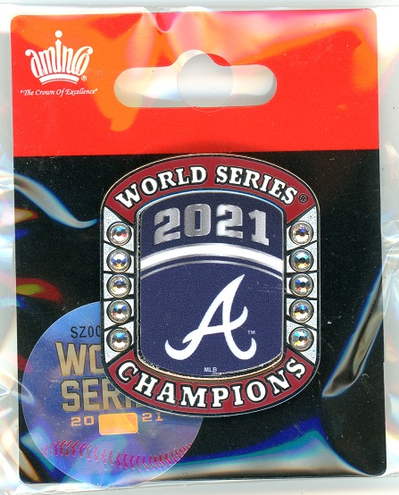 Braves 2021 World Series Champs Ring pin