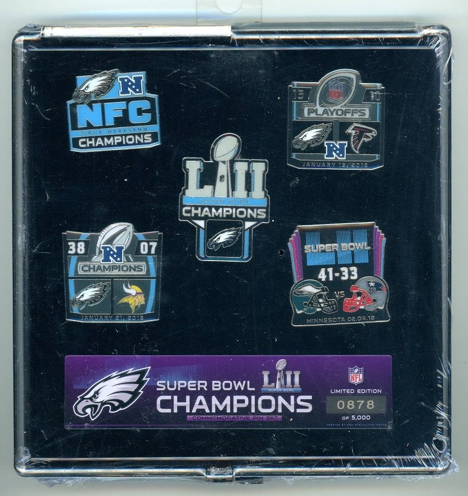 Eagles Super Bowl LII Champions 5-Pin Set