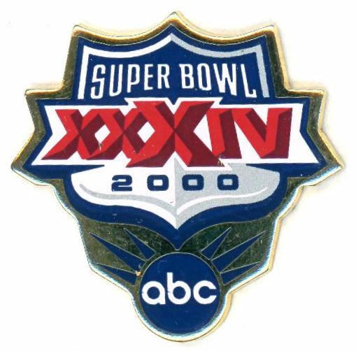 Super Bowl XXXIV ABC pin