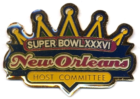 Super Bowl XXXVI Host pin