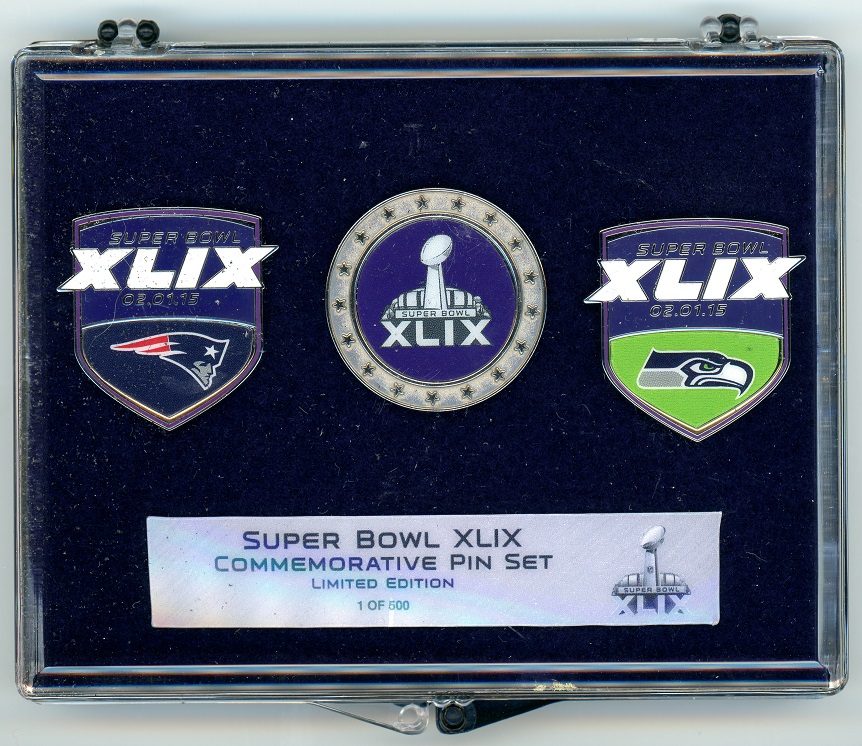 Super Bowl XLIX 3-Pin Set by Wincraft