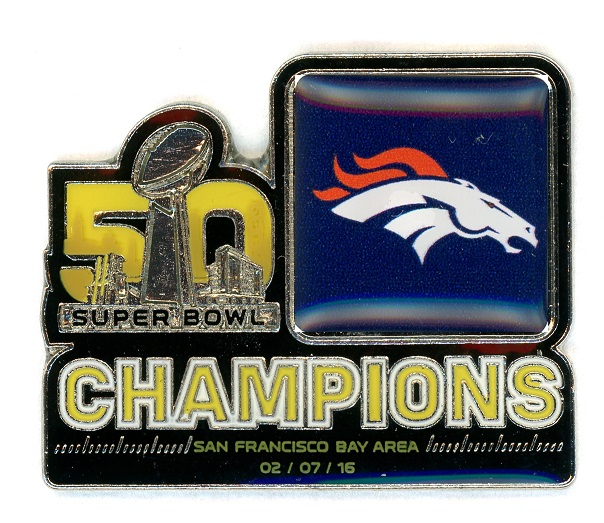 Broncos Super Bowl 50 Champions pin