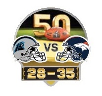 Super Bowl 50 Final Score pin