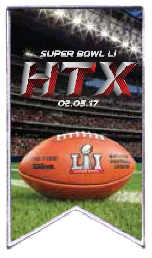 Super Bowl LI Banner pin