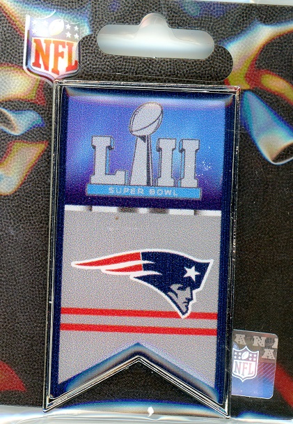 Patriots Super Bowl LII Banner pin