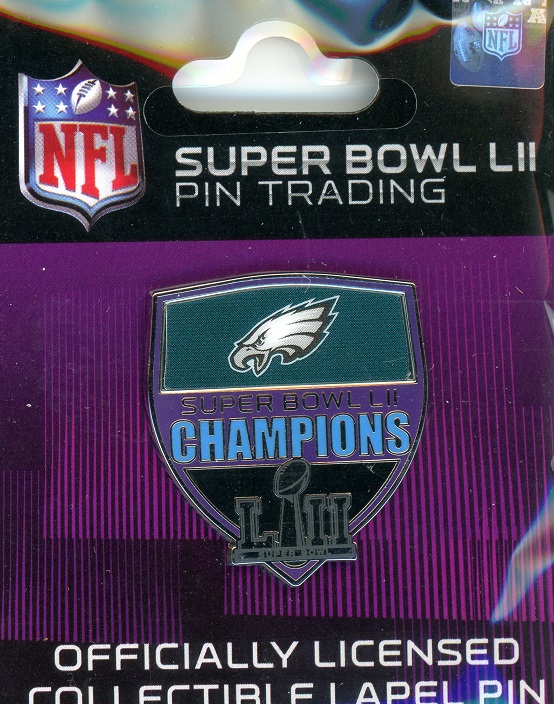 Eagles Super Bowl LII Champs Badge pin
