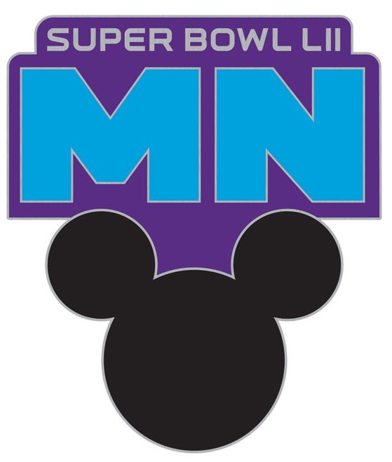 Super Bowl 52 Mickey Mouse Ears pin