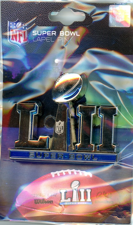 Super Bowl LII 2" Primary Logo pin