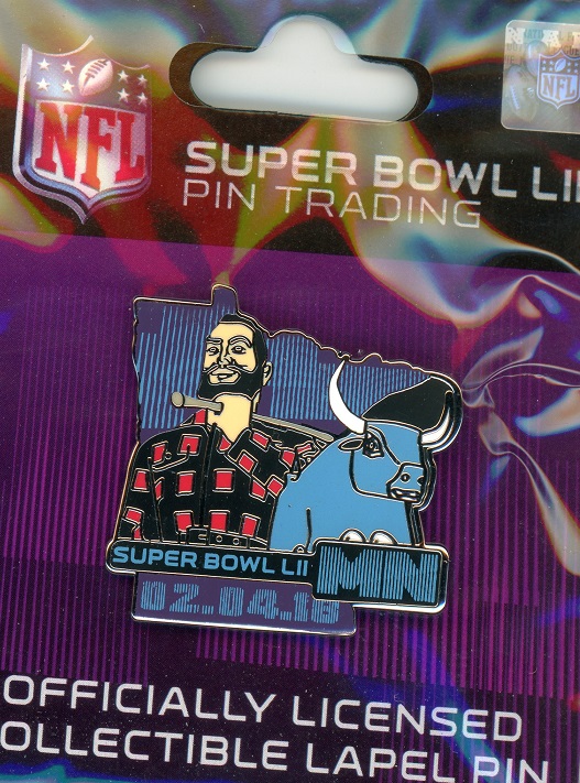 Super Bowl 52 Paul Bunyon pin