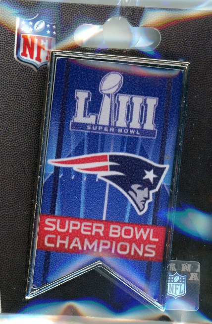 Patriots Super Bowl LIII Champs Banner pin