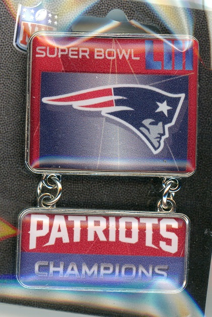 Patriots Super Bowl LIII Champs Dangler pin